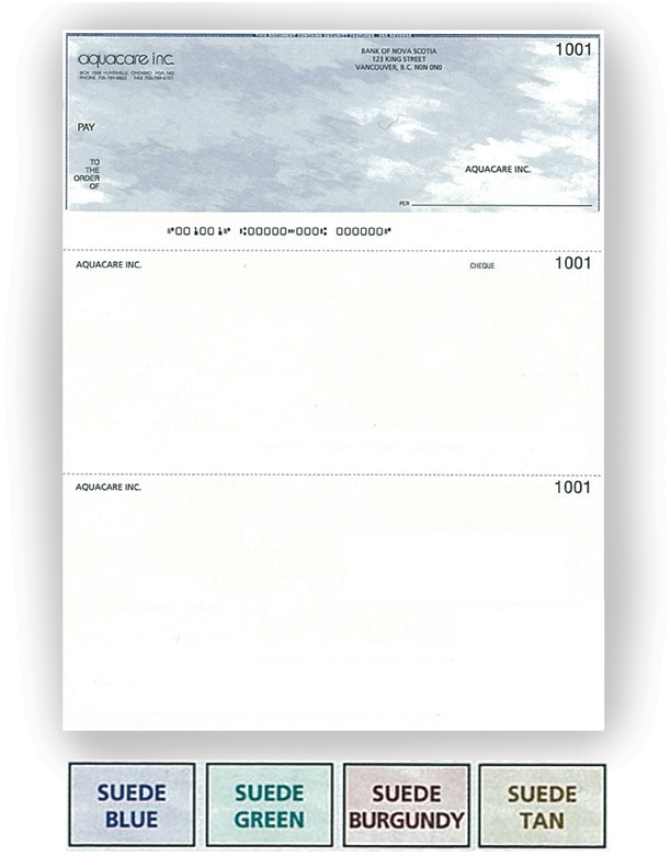 Personalized Laser Cheques