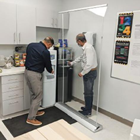 Clear Retractable Pop-up Barriers