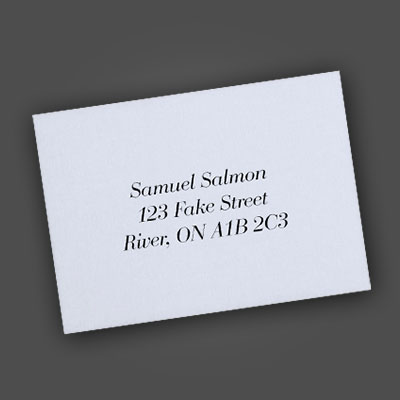 Personalized Envelopes