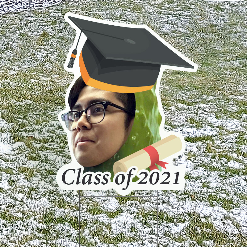 Personalized Graduation Face Cutout Yard Signs Personalized Graduation Face Cutout Yard Signs