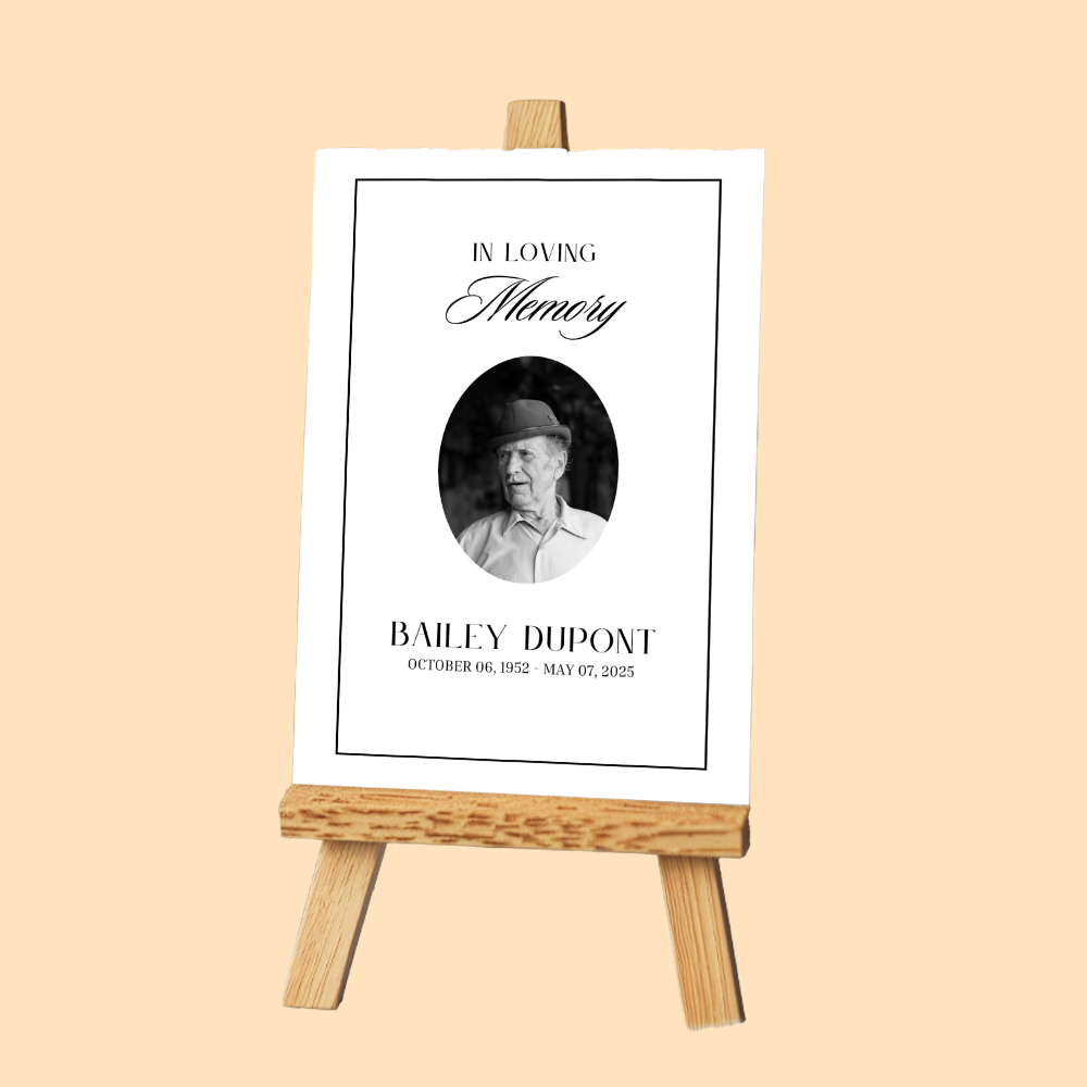 In Loving Memory Funeral Customizable 1