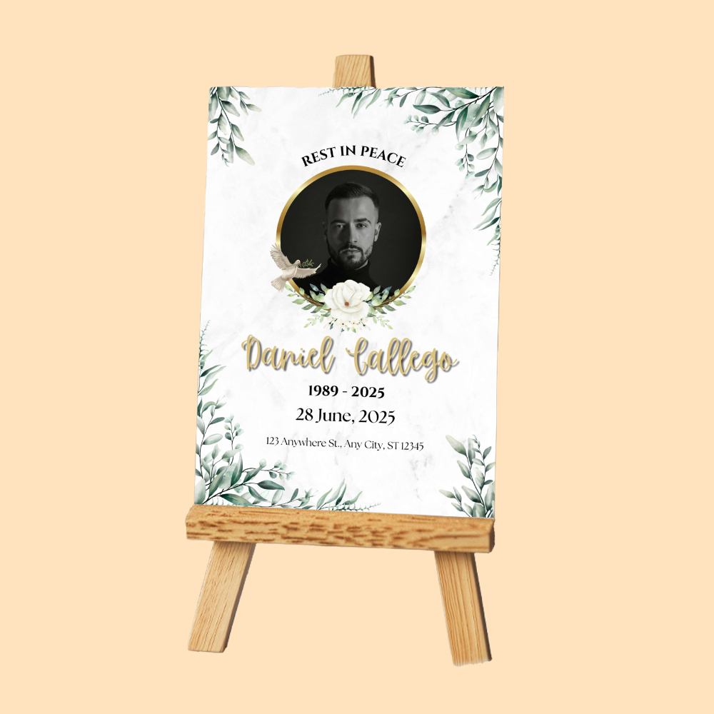 Contemporary Funeral Poster 1
