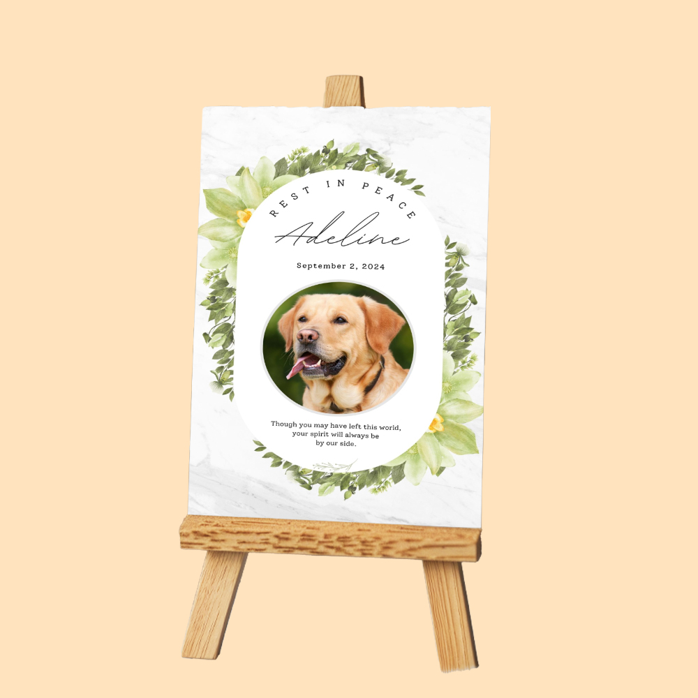 In Loving Memory Of Pets Funeral sign 1