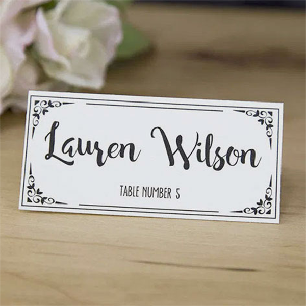 Place Setting Cards