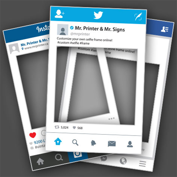 Selfie Frame Cutout Prop