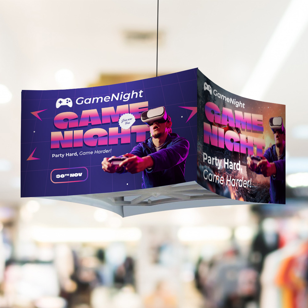 4 Sided Hanging Sign (Mobile Kit)