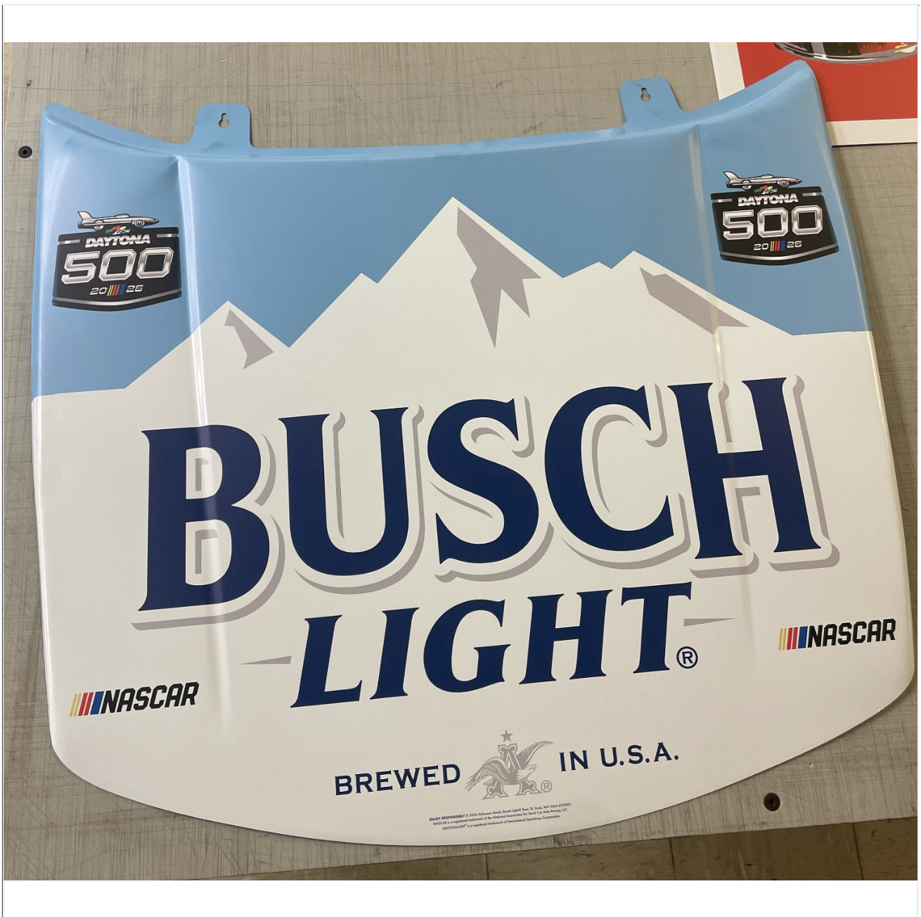 Car Hood Aluminum Sign