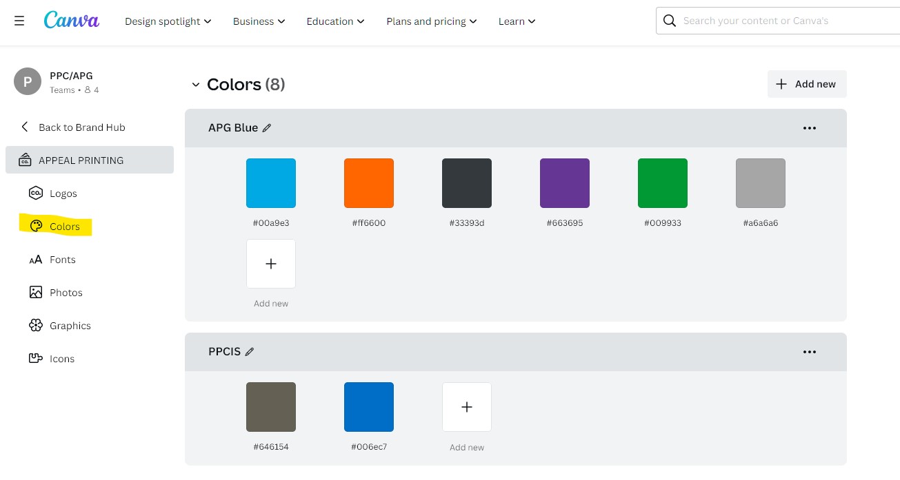 Create your Colors