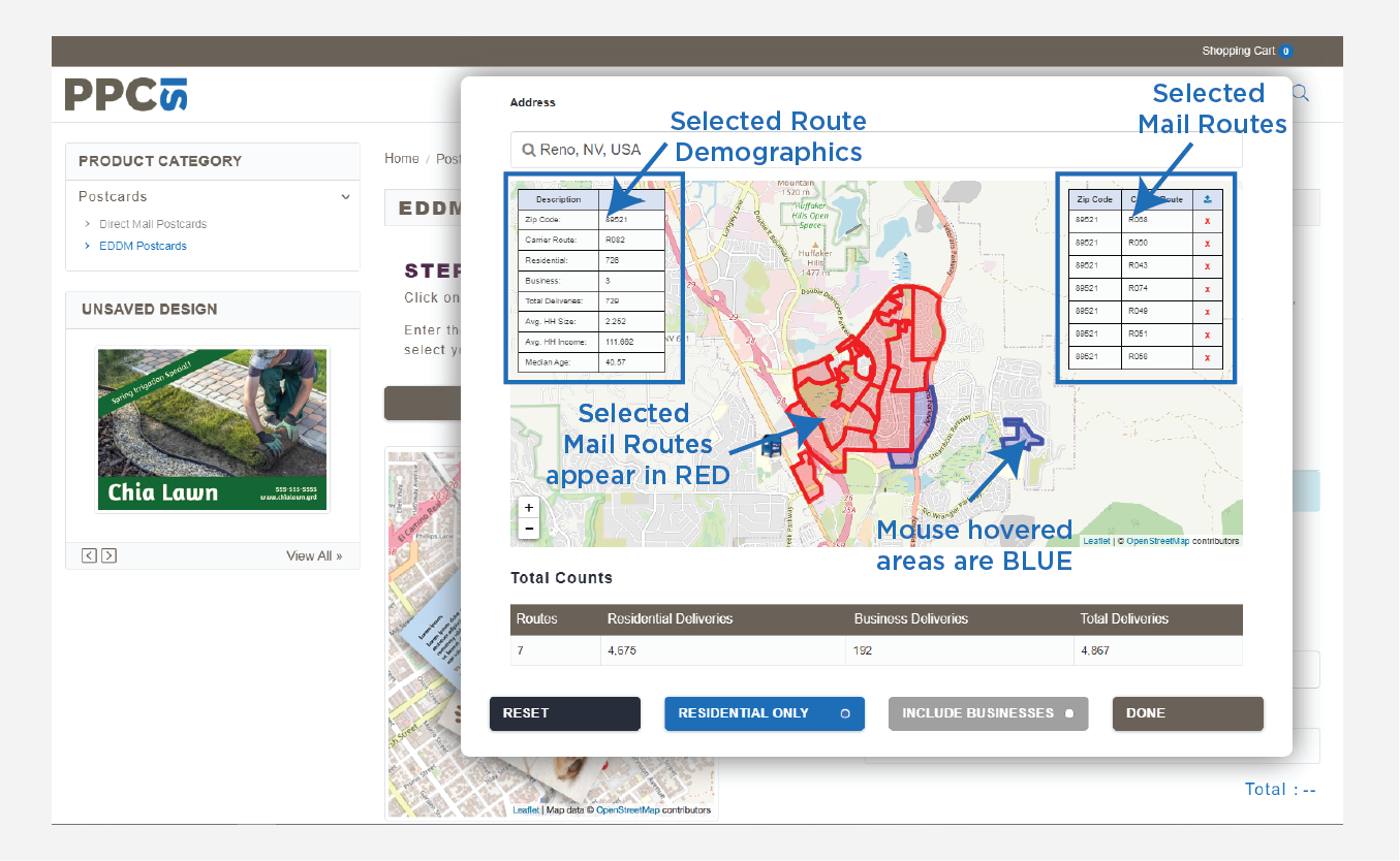 Step 1 - Select Routes