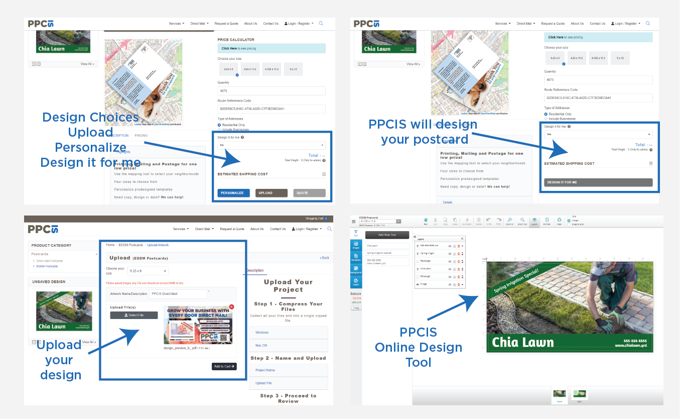 Step 3 - Upload/Design