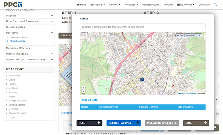Step 1 - Select Routes