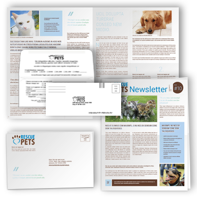 Newsletter/Report - Self Mailer with Remit Envelope