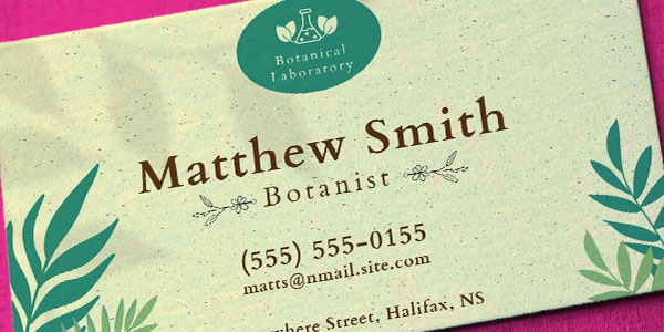 Business Card Example