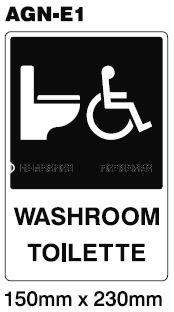 Washroom / Toilette Handicap (AGN-E1)