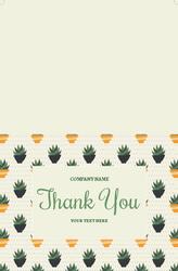 greeting card 1 (plants) Back &amp; Front