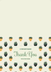 greeting card 1 (plants) Back &amp; Front