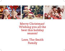 Flat Christmas Card-4.25x5.5