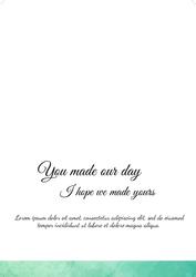 greeting card (R - 4) Inside of Card