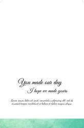 greeting card (R - 4) Inside of Card