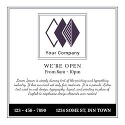 : 24" x 24" Sign (R - 4)