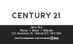Business Card  (Century 21 - 2) Back