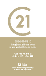 Business Card  (Century 21 - 3) Back