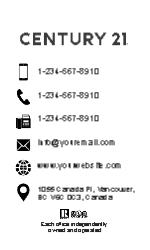 Business Card  (Century 21  - 6) Back