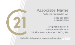 Business Card  (Century 21 - 8) Back
