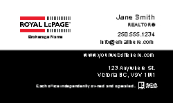 Business Card  (Royal LePage  - 5) Back