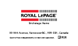 Business Card  (Royal LePage - 20) Back