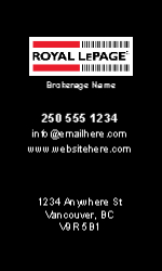 Business Card  (Royal LePage - 15) Back