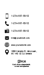 Business Card  (Independent Agent  - 6) Back