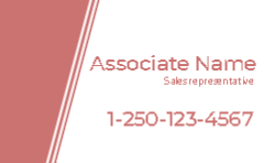 Business Card  (Independent Agent- 8) Front