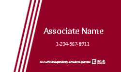 Business Card  (Independent Agent - 1) Back
