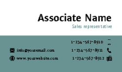 Business Card (Independent Agent - 9) Front