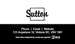 Business Card  (Sutton - 2) Back