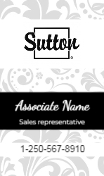 Business Card  (Sutton - 10) Front