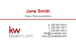 Business Card  (Keller Williams - 15) Front