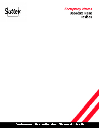 Letterhead (Sutton - 9) Front