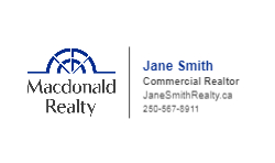 Business Card  (Macdonald Realty - 20) Back