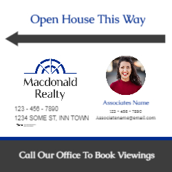 24" X 24"  Sign (Macdonald Realty - 6 left)