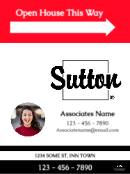 18" X 24"  Sign (Sutton - 5 Right)
