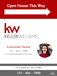 18" X 24"  Sign (Keller Williams - 5 Right)