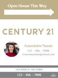 18" X 24"  Sign (Century 21 - 5 Right)