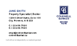 Business Card  (Coldwell Banker- 4) Front