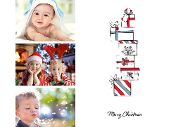 Flat Christmas Card-5x7 - B12