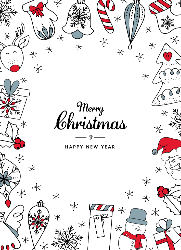 Flat Christmas Card-5x7 - B14