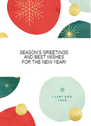 Flat Christmas Card-5x7 - B16