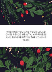 Flat Christmas Card-5x7 - B17