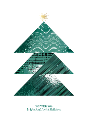 Flat Christmas Card-5x7 - B18